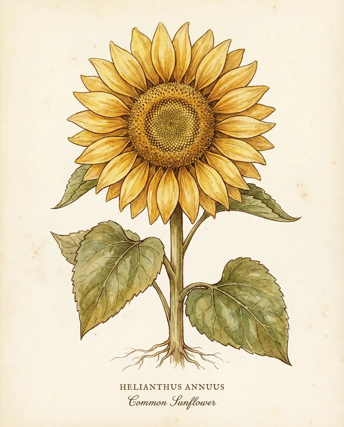 向日葵水彩教程 - 小宝探花